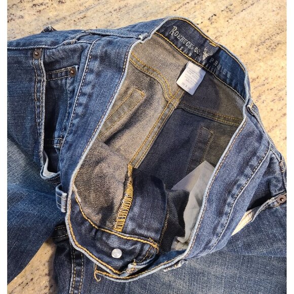 Roebuck & Co. Slim Straight Jeans 30x30 Light Distress - Picture 10 of 14